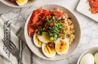 Easy Smoked Salmon Quinoa Bowls